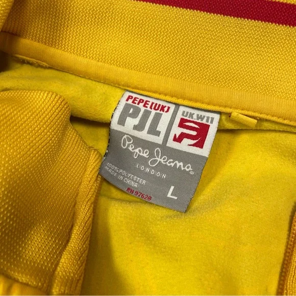 Vtg Pepe Jeans London gear LOGO zip jacket Sz L - Picture 9 of 10